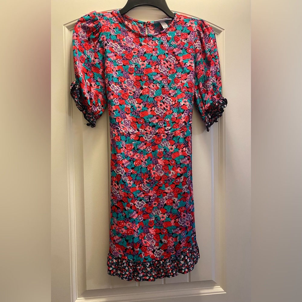 Women’s Rixo Bright Floral Mini Dress Size 2